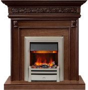 Каминокомплект Valletta - Темный дуб с очагом Chesford