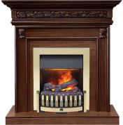 Каминокомплект Valletta - Темный дуб с очагом Danville Brass FB2 Каминокомплект Valletta - Темный дуб с очагом Danville Brass FB2