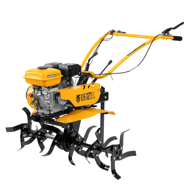 Мотоблок DPT-270, 7 л.с, ременное сцепление, ширина 85 см, глубина 35 см, фрез 3 х 4, ШОМ, передачи 2В/1Н Denzel в Новосибирске