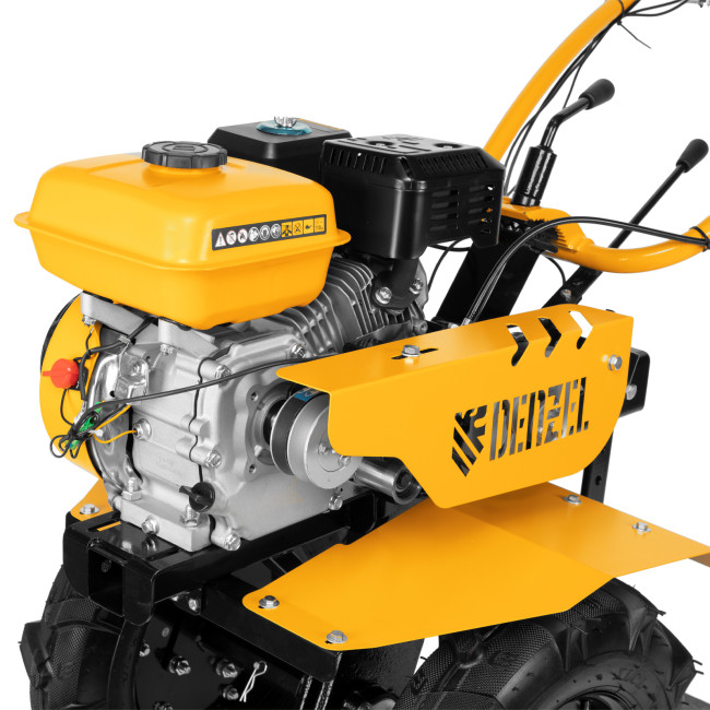 Мотоблок DPT-270, 7 л.с, ременное сцепление, ширина 85 см, глубина 35 см, фрез 3 х 4, ШОМ, передачи 2В/1Н Denzel в Новосибирске