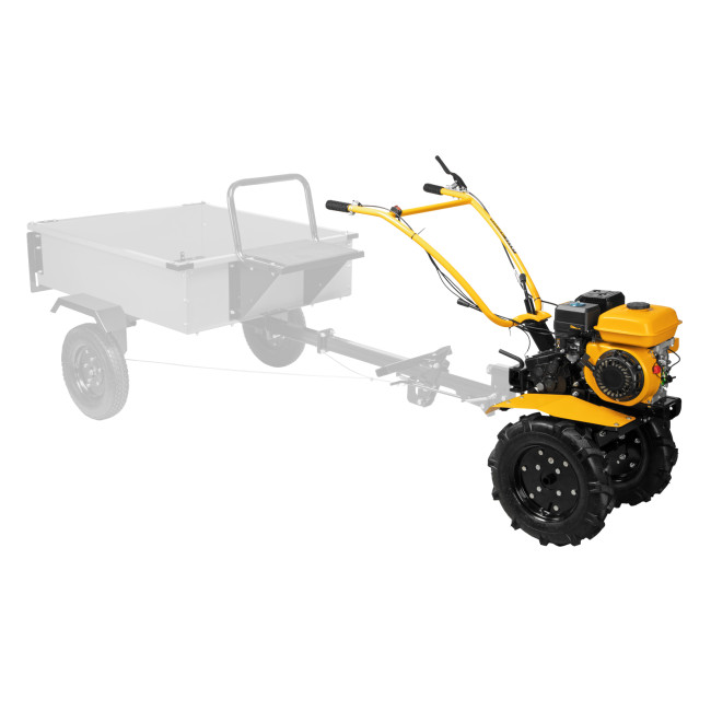 Мотоблок DPT-270, 7 л.с, ременное сцепление, ширина 85 см, глубина 35 см, фрез 3 х 4, ШОМ, передачи 2В/1Н Denzel в Новосибирске