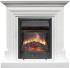 Каминокомплект Bradford - Белый с очагом Majestic FX Black в Новосибирске