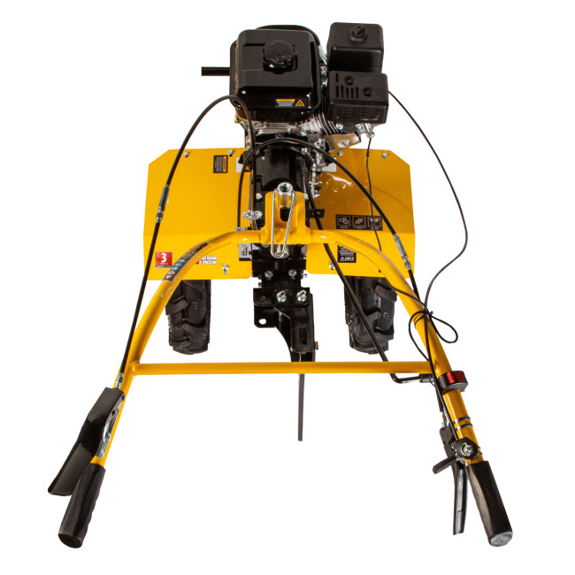 Мотоблок DPT-270X, 7 л.с, дисковое сцепление, ширина 90 см, глубина 35 см, фрез 3 х 4, ВОМ, передачи 2В/1Н Denzel в Новосибирске