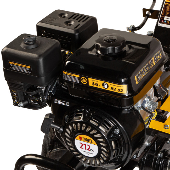 Мотоблок DPT-270X, 7 л.с, дисковое сцепление, ширина 90 см, глубина 35 см, фрез 3 х 4, ВОМ, передачи 2В/1Н Denzel в Новосибирске