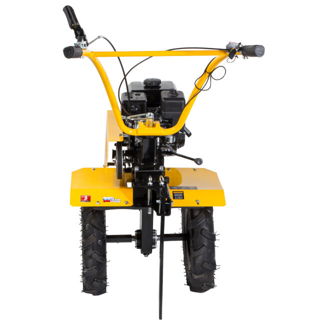 Мотоблок DPT-470, 7 л.с, ременное сцепление, ширина 85 см, глубина 35 см, фрез 3 х 4, ШОМ, передачи 3В/1Н Denzel в Новосибирске