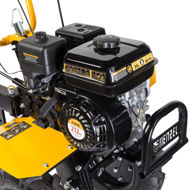 Мотоблок DPT-470, 7 л.с, ременное сцепление, ширина 85 см, глубина 35 см, фрез 3 х 4, ШОМ, передачи 3В/1Н Denzel в Новосибирске