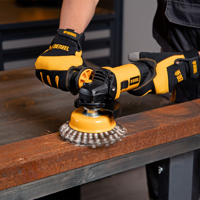 Машина шлифовальная угловая AG115-750, 750 Вт, 115 мм, 11000 об/мин Denzel в Новосибирске