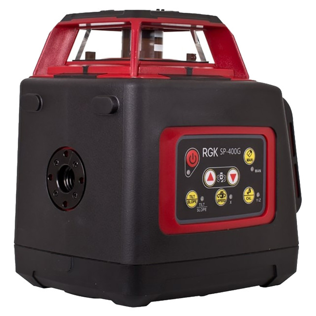 Комплект: ротационный нивелир RGK SP-400G + элевационный штатив RGK SH-340 в Новосибирске Комплект: ротационный нивелир RGK SP-400G + элевационный штатив RGK SH-340 в Новосибирске