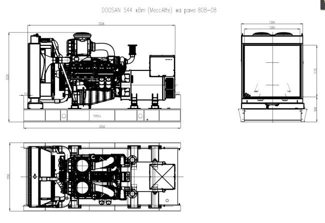 Дизельный генератор ТСС АД-544С-Т400-1РМ17 (Mecc Alte) в Новосибирске