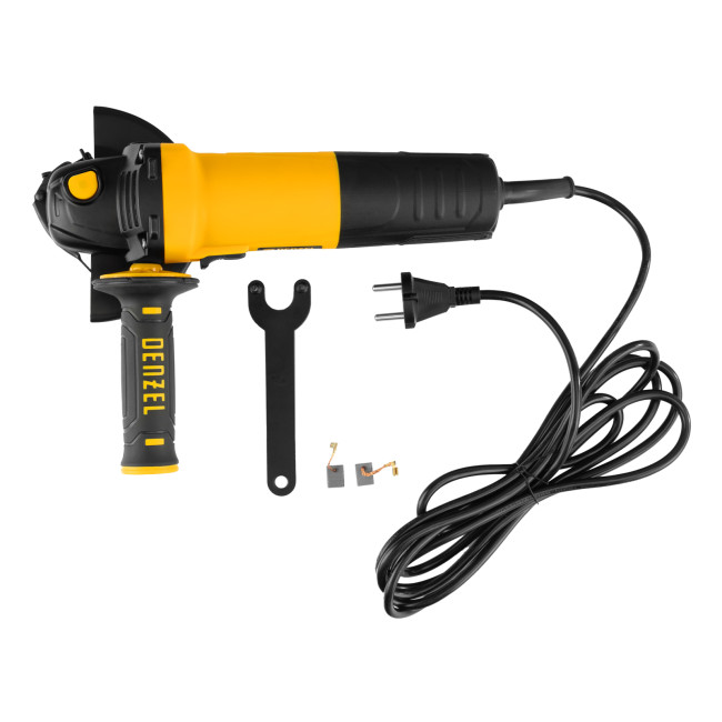 Машина шлифовальная угловая AG125-1100, 1100 Вт, 125 мм, 3000-11000 об/мин Denzel в Новосибирске