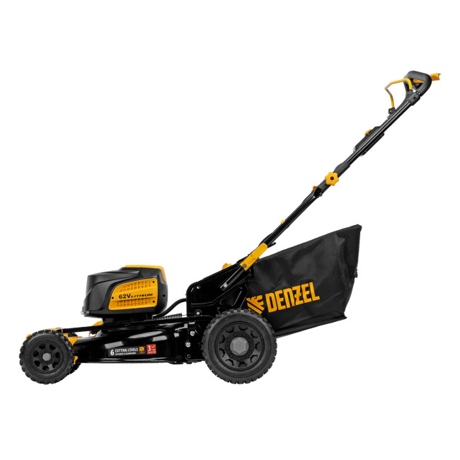 Газонокосилка аккумуляторная бесщет., RLMS560-62, привод, 560 мм, Li-ion, 62В Denzel в Новосибирске