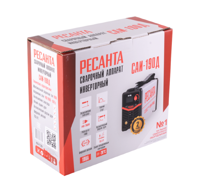 Сварочный аппарат инверторный Ресанта САИ-190Д в Новосибирске Сварочный аппарат инверторный Ресанта САИ-190Д в Новосибирске