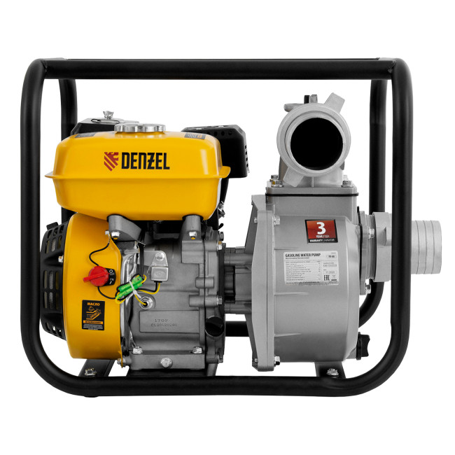 Мотопомпа бензиновая для чистой воды PX-80, 7 л.с, 3", 1000 л/мин, глубина 8 м, напор 30 м Denzel в Новосибирске