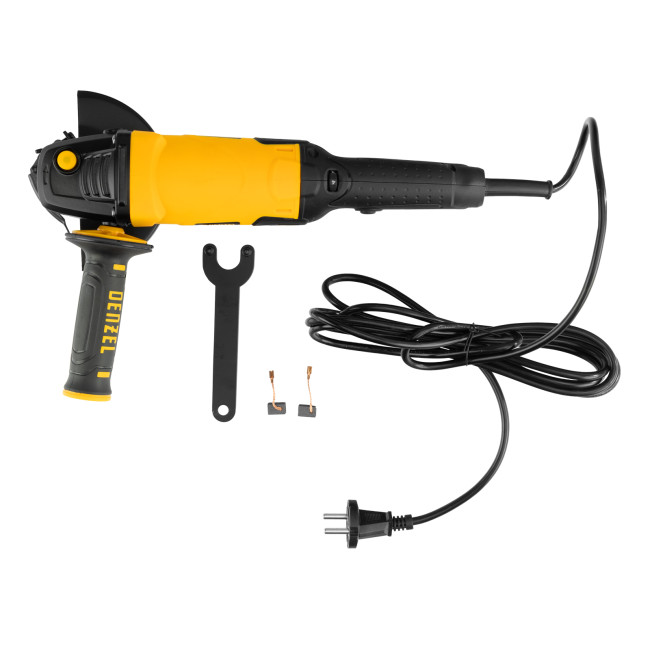 Машина шлифовальная угловая AG125-1100A, 1100 Вт, 125 мм, 3000-11000 об/мин Denzel в Новосибирске