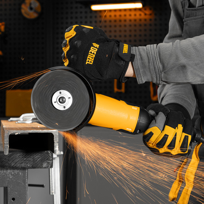 Машина шлифовальная угловая AG125-1100A, 1100 Вт, 125 мм, 3000-11000 об/мин Denzel в Новосибирске