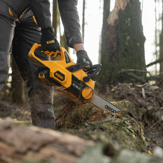 Пила цепная  аккумуляторная  бесщет., RCS 400-62, 400 мм, Li-ion, 62В Denzel в Новосибирске