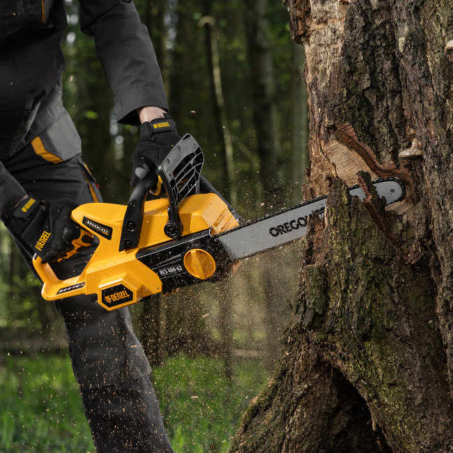 Пила цепная  аккумуляторная  бесщет., RCS 400-62, 400 мм, Li-ion, 62В Denzel в Новосибирске