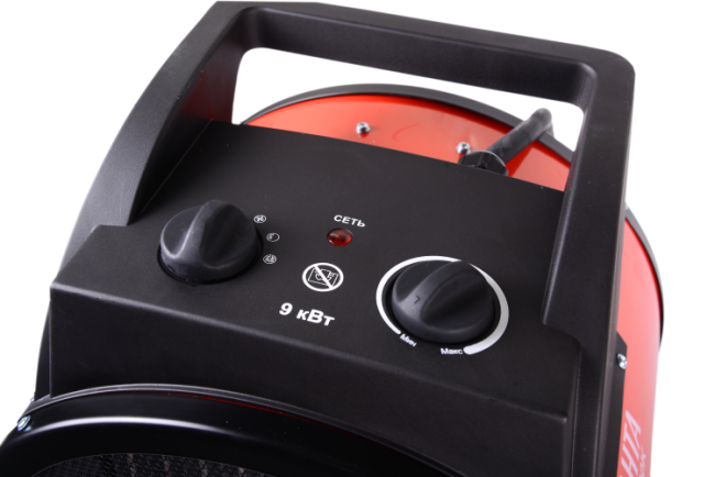 Тепловая электрическая пушка ТЭПК-9000K (керам.нагревательный элемент,круглая) Ресанта в Новосибирске