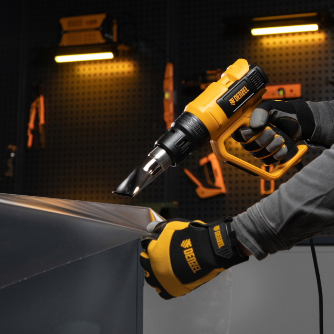 Фен технический HG-2000E, 2000 Вт, 2 режима, LCD дисплей Denzel в Новосибирске