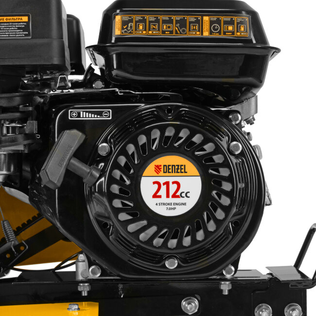 Мотоблок DPT-170, 7 л.с., ремен.сцеп, шир 85 см, глуб 35 см,фрез 3х3,ШОМ,скор 2В/1Н,кол 8" Denzel в Новосибирске