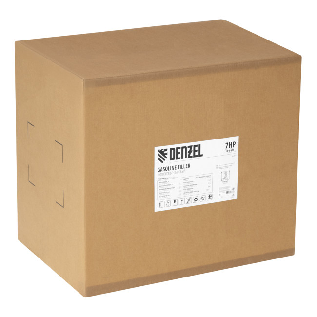 Мотоблок DPT-170, 7 л.с., ремен.сцеп, шир 85 см, глуб 35 см,фрез 3х3,ШОМ,скор 2В/1Н,кол 8" Denzel в Новосибирске