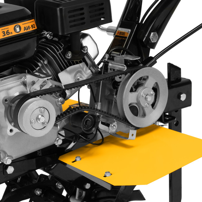 Мотоблок DPT-170, 7 л.с., ремен.сцеп, шир 85 см, глуб 35 см,фрез 3х3,ШОМ,скор 2В/1Н,кол 8" Denzel в Новосибирске