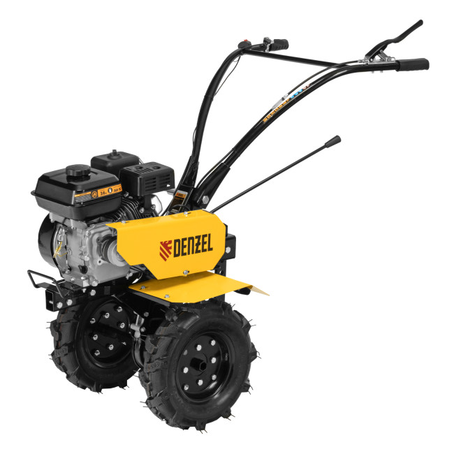 Мотоблок DPT-170, 7 л.с., ремен.сцеп, шир 85 см, глуб 35 см,фрез 3х3,ШОМ,скор 2В/1Н,кол 8" Denzel в Новосибирске