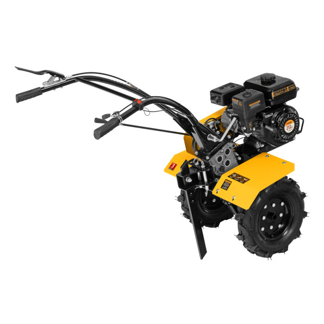 Мотоблок DPT-170, 7 л.с., ремен.сцеп, шир 85 см, глуб 35 см,фрез 3х3,ШОМ,скор 2В/1Н,кол 8" Denzel в Новосибирске