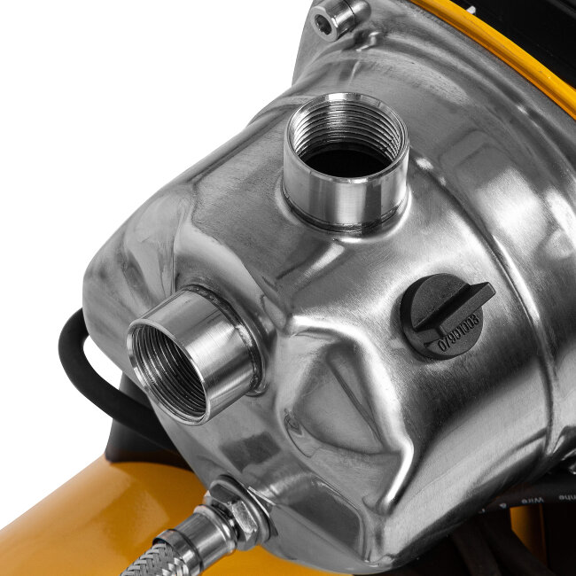 Насосная станция PS1000Х, 1000 Вт, 3500 л/ч, ресивер 24 л, подъем 44 м, нержавейка Denzel в Новосибирске