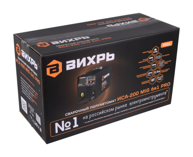 Сварочный полуавтомат Вихрь ИСА-200 MIG 6в1 PRO в Новосибирске