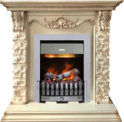 Каминокомплект Adriana - Cлоновая кость с очагом Danville Chrome FB2 Каминокомплект Adriana - Cлоновая кость с очагом Danville Chrome FB2