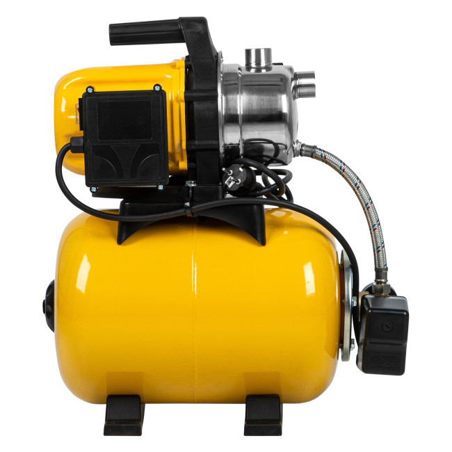 Насосная станция PS800X, 800 Вт, 3200 л/ч, ресивер 24 л, подъем 38 м, нержавейка Denzel в Новосибирске