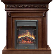 Каминокомплект Valletta - Темный дуб с очагом Majestic FX Black Каминокомплект Valletta - Темный дуб с очагом Majestic FX Black