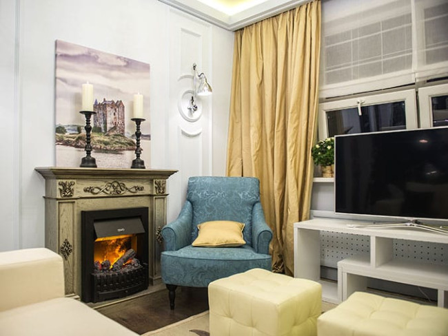 Каминокомплект Derby - Old silver с очагом Danville Antique Brass FB2 в Новосибирске