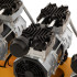 Компрессор безмасляный, малошумный  DLS 2250/100, 2250 Вт, 3x750, 100 л, 410 л/мин блок управления/ Denzel в Новосибирске