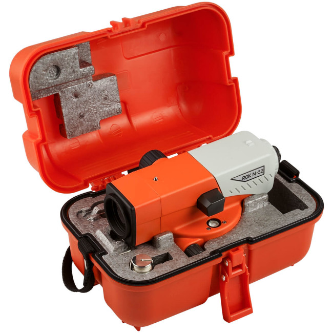 Комплект оптический нивелир RGK N-32 + штатив S6-N + рейка AMO S5 в Новосибирске