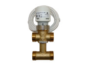 Трехходовой клапан с байпасом и приводом DF-3WVAI 3/4Kvs (2.5)