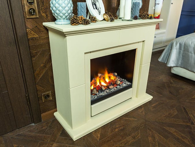 Каминокомплект Suite -  Алебастр с очагом Engine 56-600 BB в Новосибирске