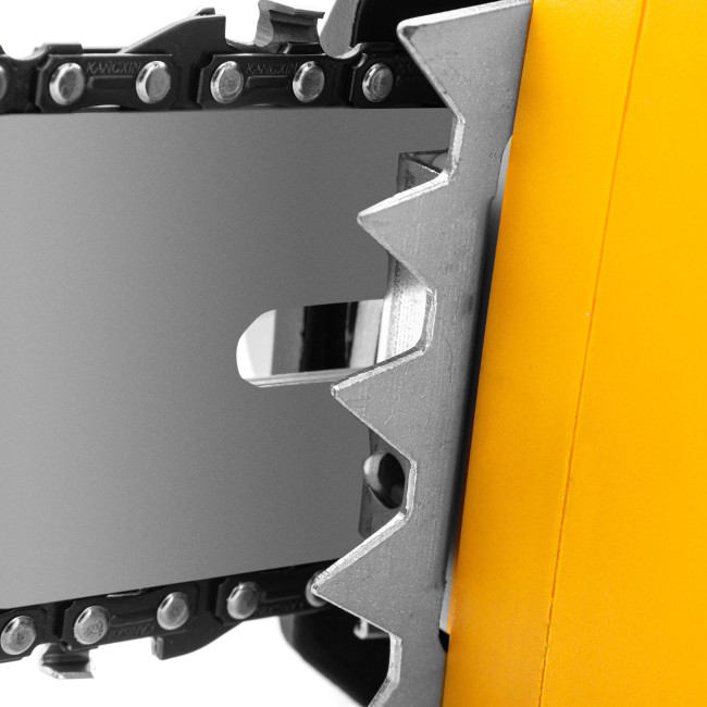 Пила цепная электрическая EDS-1800P, 1.8 кВт,поперечная, шина 40 см, шаг 3/8, паз 1.3 мм, 57 звеньев Denzel в Новосибирске