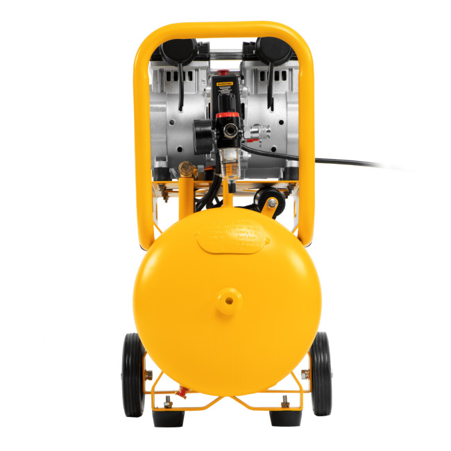 Компрессор безмасляный, малошумный DLS 2200/50, 2200 Вт, 2x1100, 50 л, 380 л/мин Denzel в Новосибирске