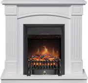 Каминокомплект Boston - Белый (Высота 925см) с очагом Fobos FX Black Каминокомплект Boston - Белый (Высота 925см) с очагом Fobos FX Black