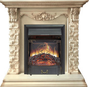 Каминокомплект Adriana - Cлоновая кость с очагом Majestic FX Black Каминокомплект Adriana - Cлоновая кость с очагом Majestic FX Black