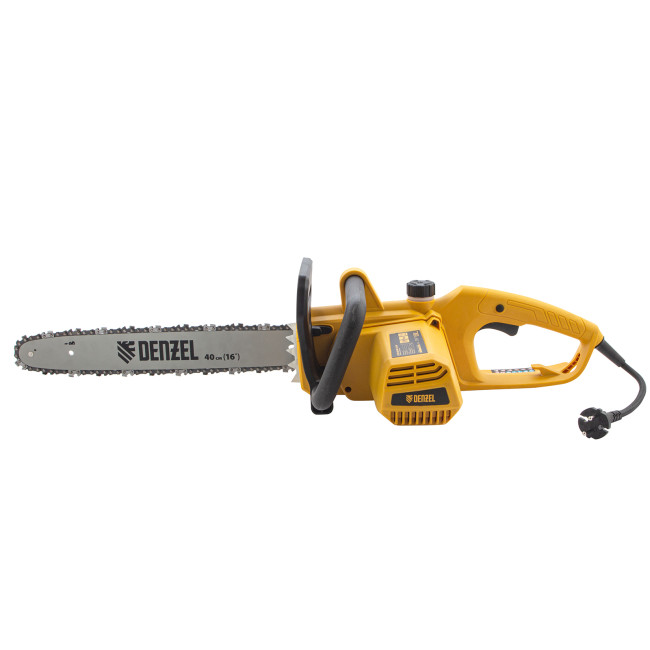 Пила цепная электрическая EDS-2000P, 2 кВт,поперечная, шина 40 см, шаг 3/8, паз 1.3 мм, 57 звеньев Denzel в Новосибирске