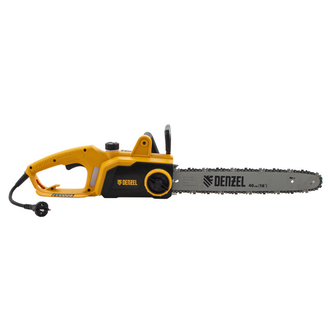 Пила цепная электрическая EDS-2000P, 2 кВт,поперечная, шина 40 см, шаг 3/8, паз 1.3 мм, 57 звеньев Denzel в Новосибирске