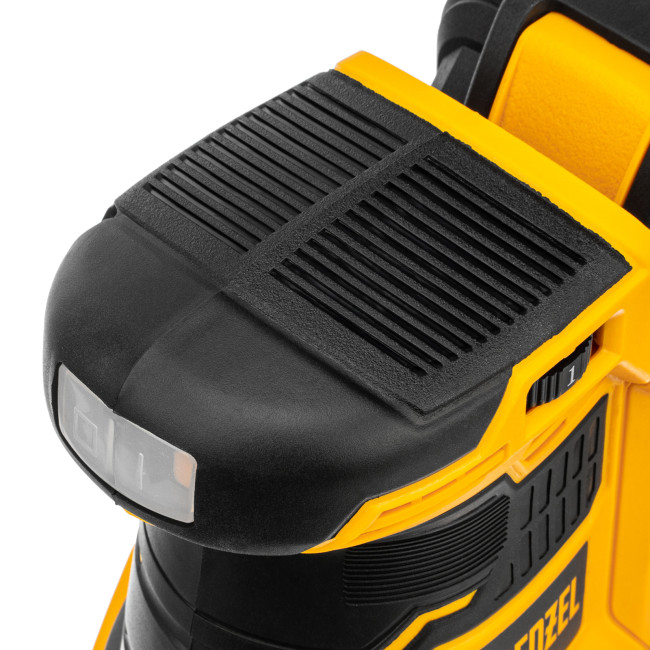 Машина шлифовальная эксцентриковая аккумуляторная COS-125, 18В Li-Ion Denzel в Новосибирске