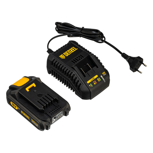 Машина шлифовальная эксцентриковая аккумуляторная COS-125, 18В Li-Ion Denzel в Новосибирске