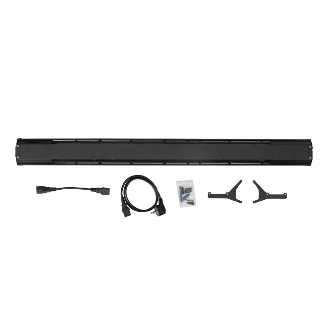 Конвектор электрический плинтусный ATRIC-300, 230 В, 300 Вт, ТЭН, черный Denzel в Новосибирске