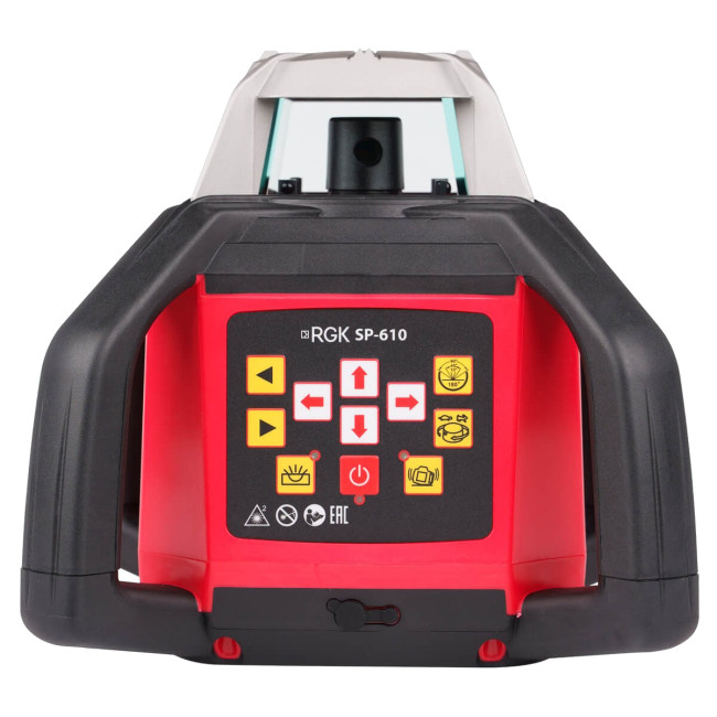 Комплект: ротационный нивелир RGK SP-610 + элевационный штатив RGK SH-170 + рейка RGK LR-2 + дальномер RGK DL100 в Новосибирске