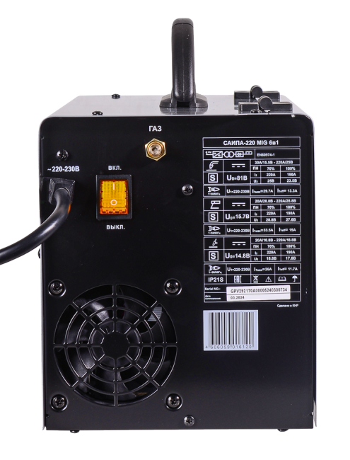 Сварочный аппарат РЕСАНТА САИПА-220 (MIG/MAG) в Новосибирске