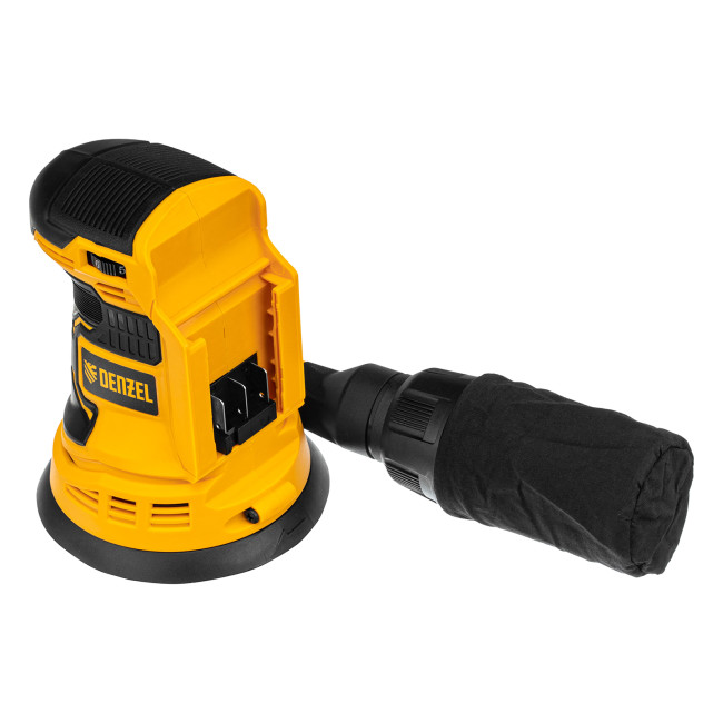 Машина шлифовальная эксцентриковая аккумуляторная COS-125-0, 18В Li-Ion Denzel в Новосибирске